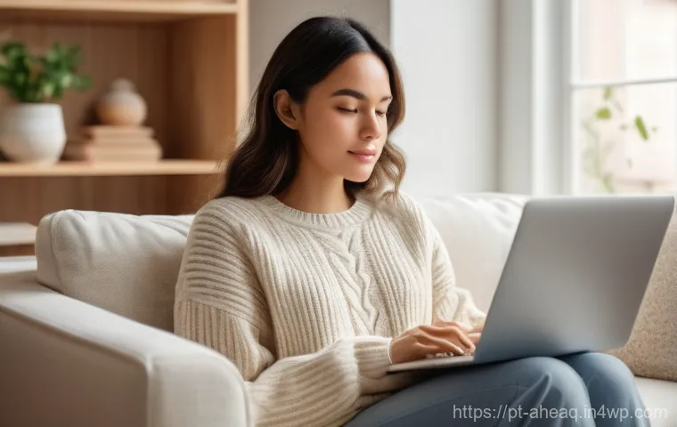 정신건강 회복을 위한 심리적 지원 모델 - **Prompt 1: Online Therapy Session for Mental Well-being**
    "A serene and focused young woman, in...